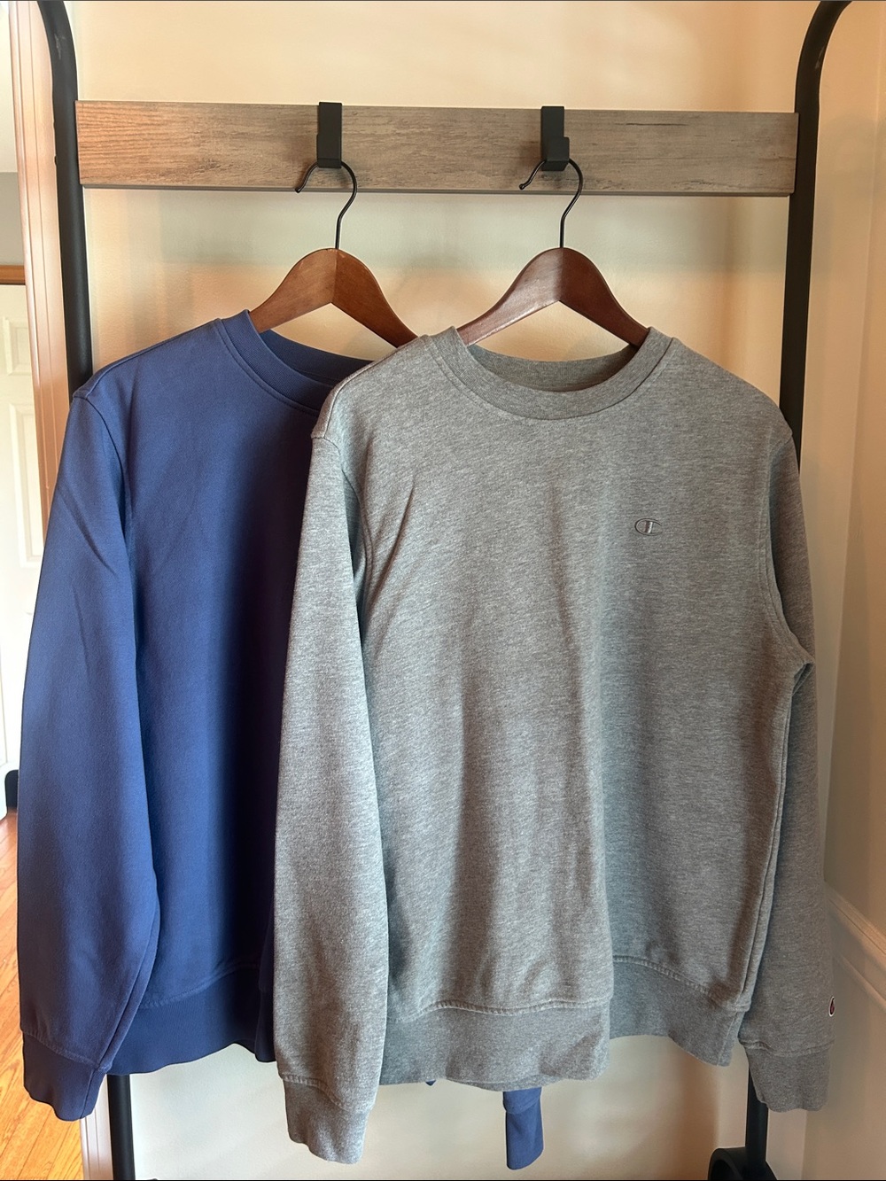 Champion Men's Crewneck Sweatshirts - Gray & Blue